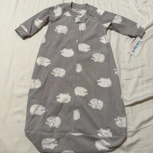 Carter's Gray Sheep Print Zip Sleep Sack 3-6m
